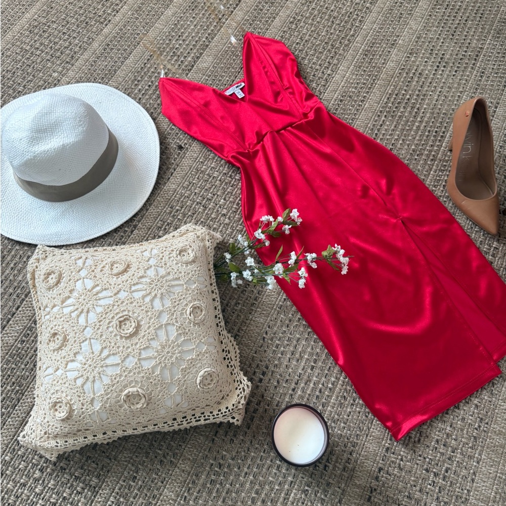 🥀 Fashion Nova deep V, Bodycon dress, XS - Picture 3 of 8